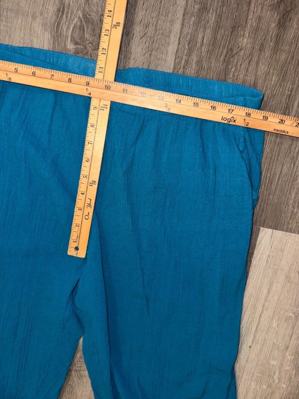 Blair 2XL Womens Teal Sleeveless Top & Pants Set 100% Cotton - Picture 6 of 8